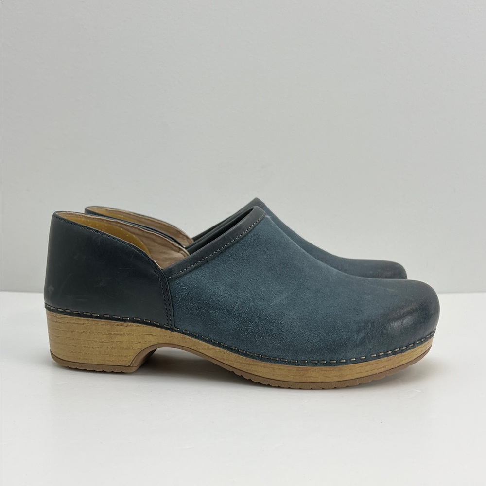 Dansko Slate Leather Clogs